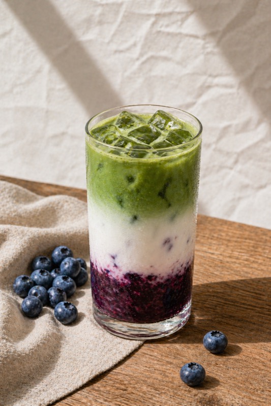 Blueberry matcha