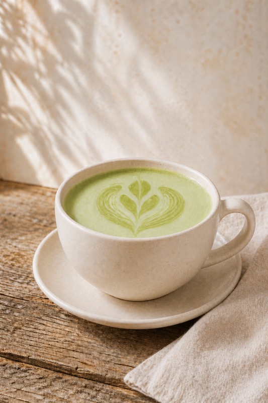 Collagen matcha latte