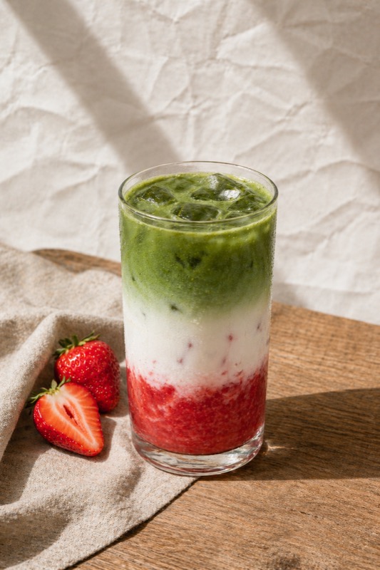 Strawberry matcha